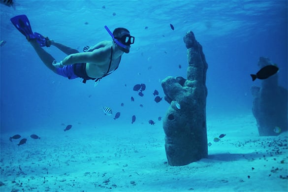 Spot Sea Sculptures at MUSA, the Underwater Museum in Cancun