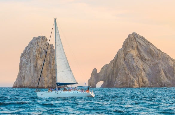 See Cabo Sights on Luxury Sunset Sailing Tour