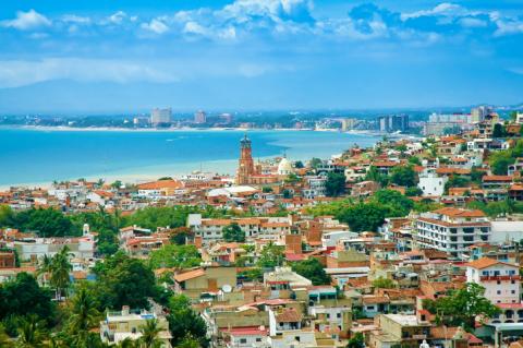 view of the city of puerto vallarta mexico