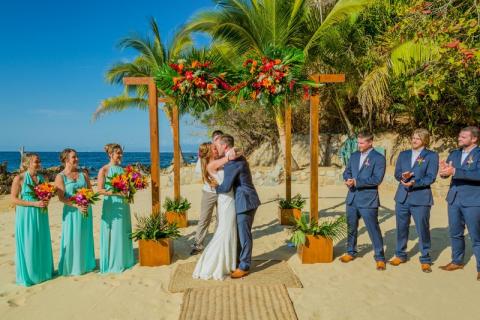 Wedding ceremony on the beach