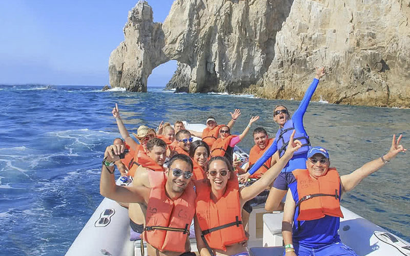 Boat tour of Land&#039;s End with Cabo Adventures|