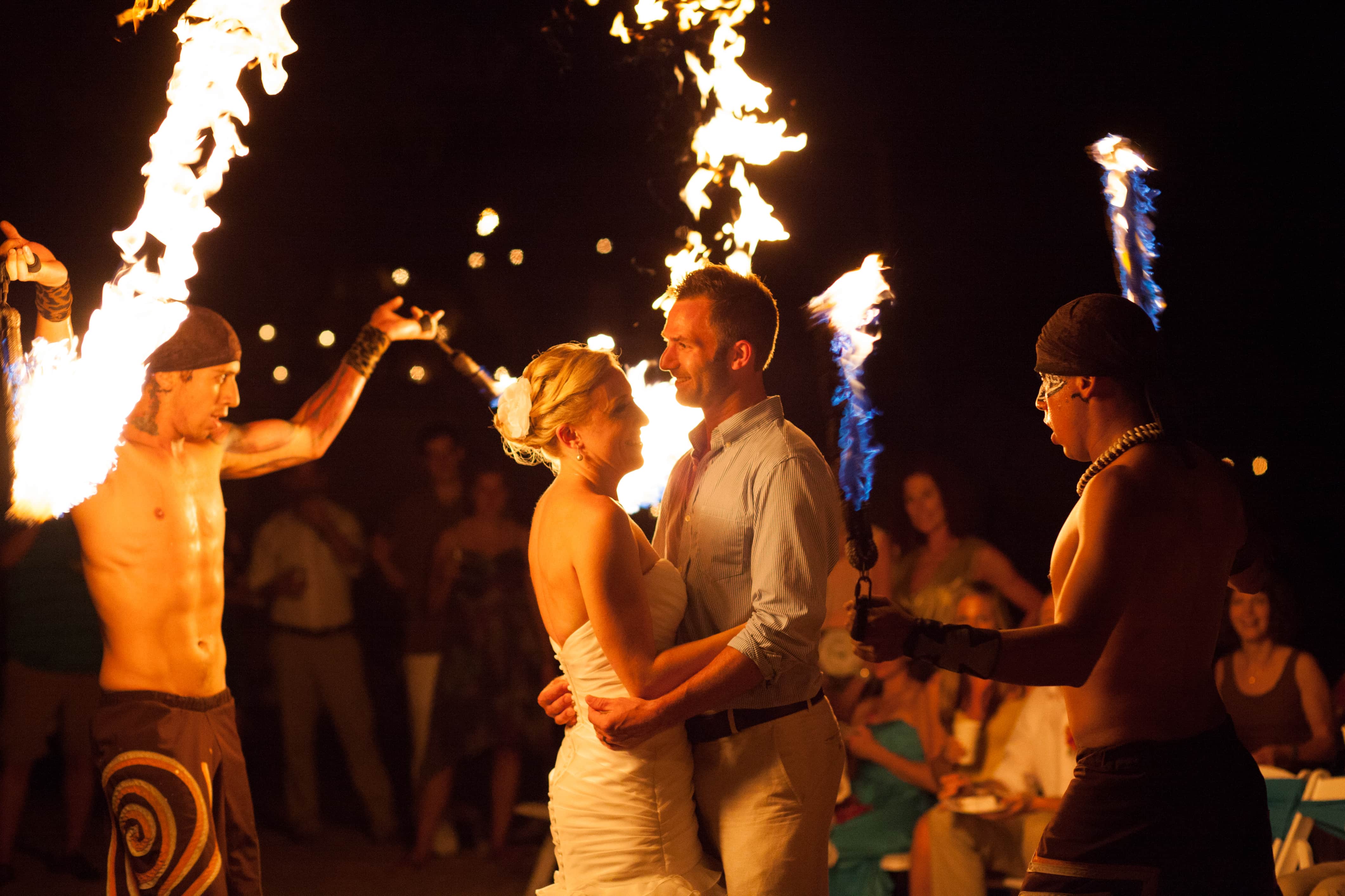 wedding couple dancing on beach at las caletas beach wedding