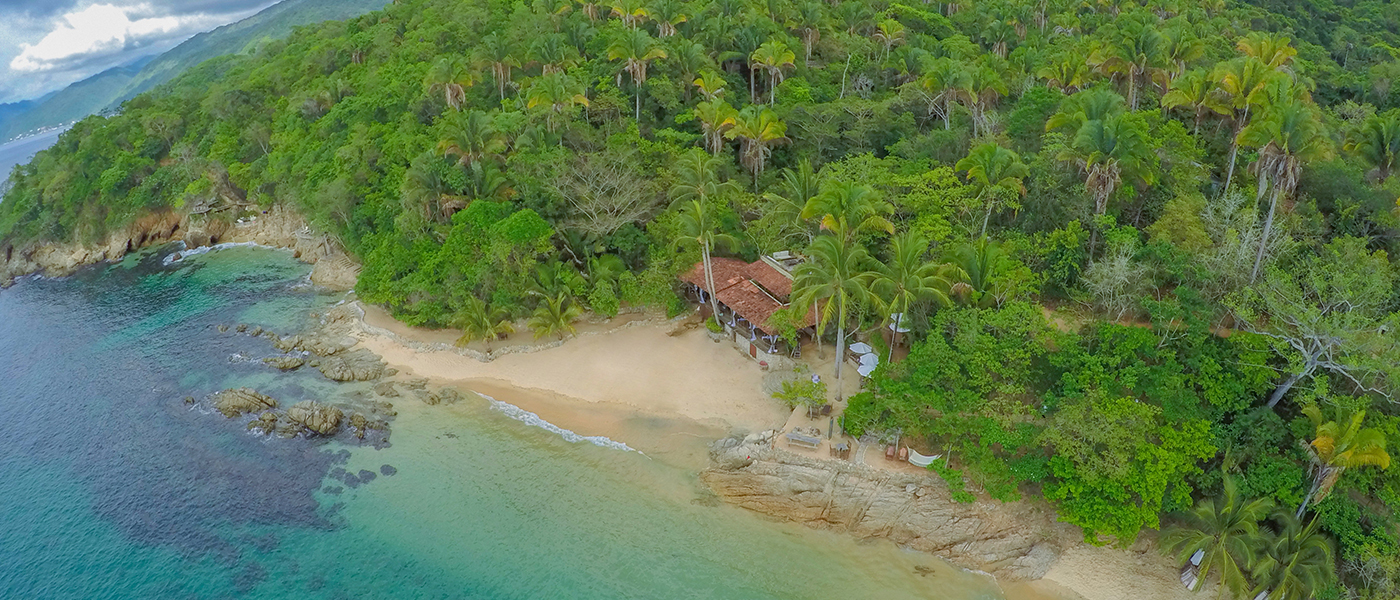 Las Caletas private beach wedding venue, near Puerto Vallarta, Mexico