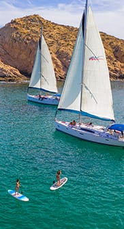 luxury sail boat in cabo