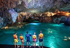 Snorkel in cenotes with Cancun Adventures