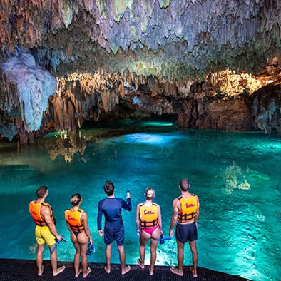 Snorkel in cenotes with Cancun Adventures