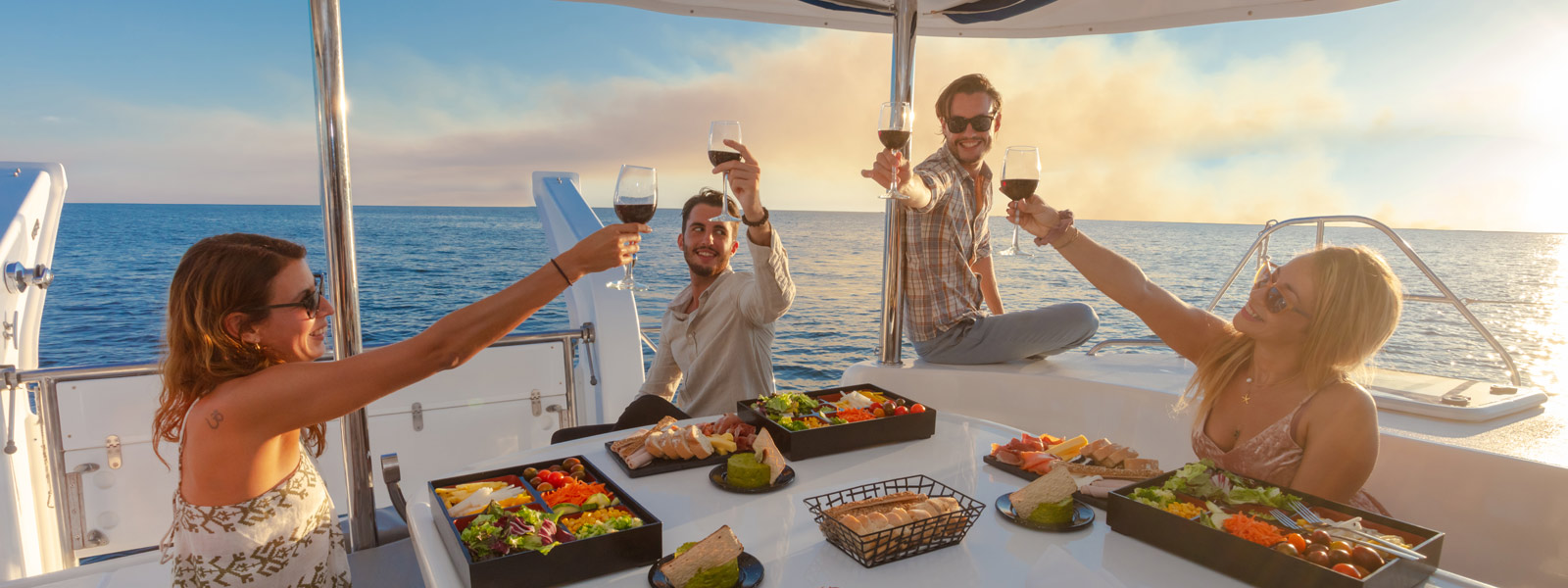 sunset sailing in one of the best night activities in cancun