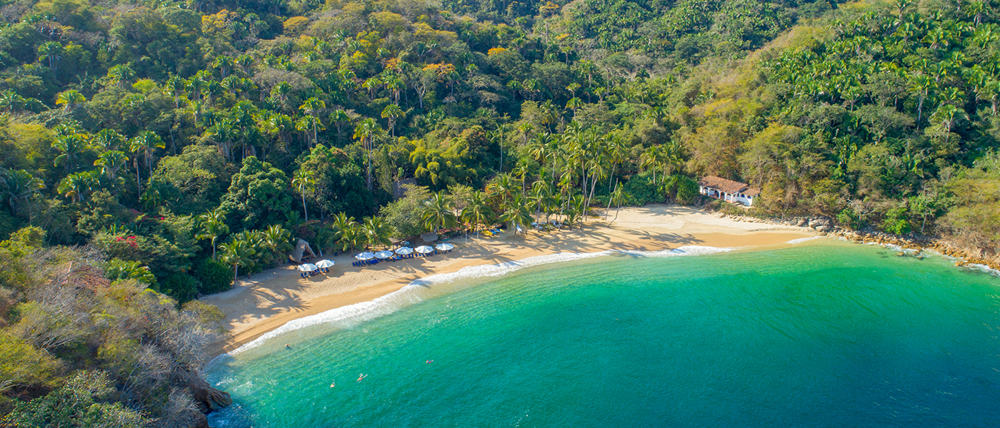 Majahuitas private beach wedding venue, near Puerto Vallarta, Mexico