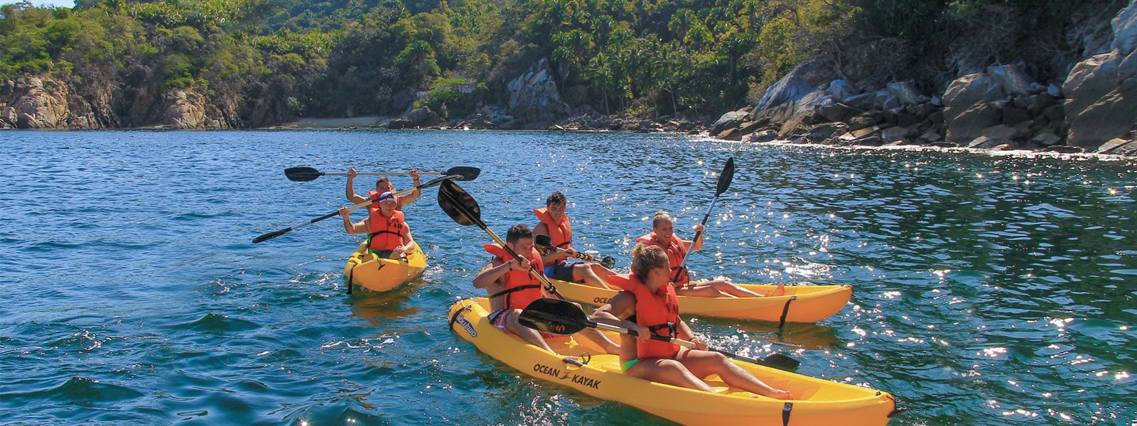 kayak tour with vallarta adventures at Majahuitas beach