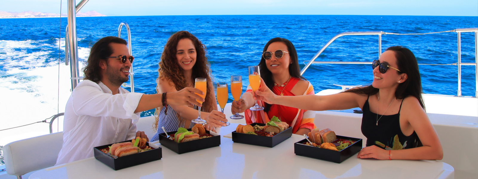 Food onboard the catamaran