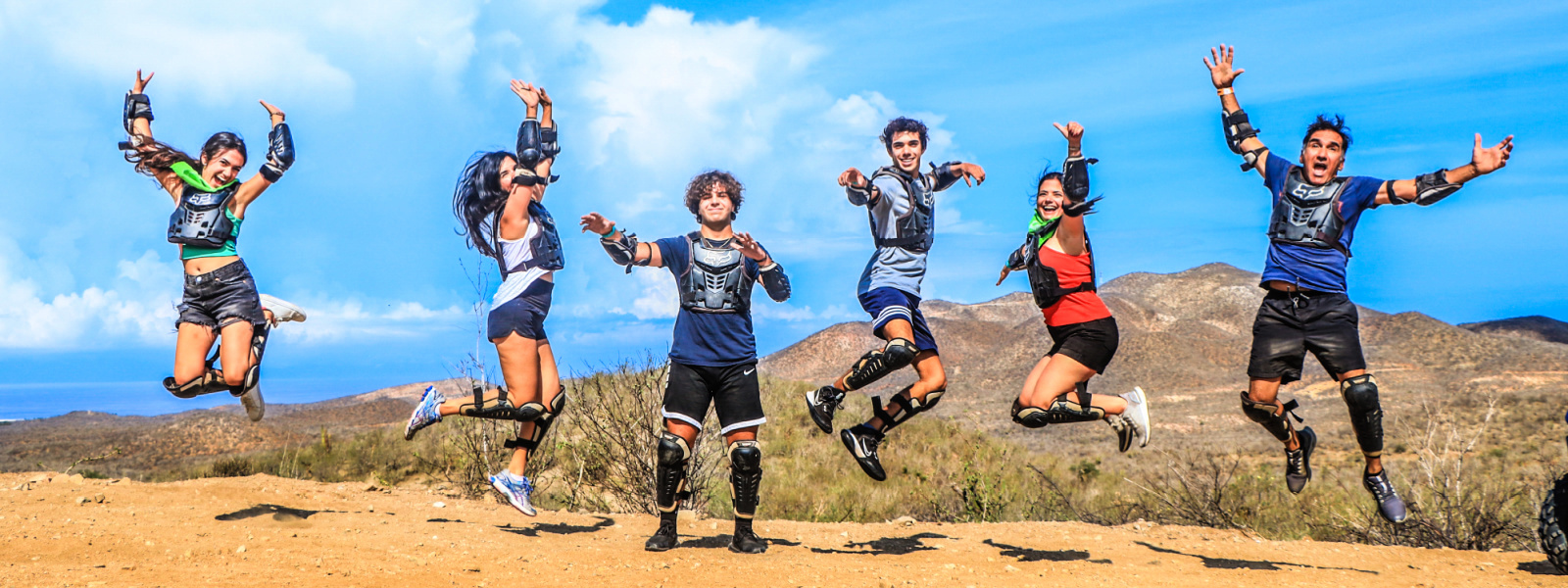 vacationers riding atvs on cabo atv excursion