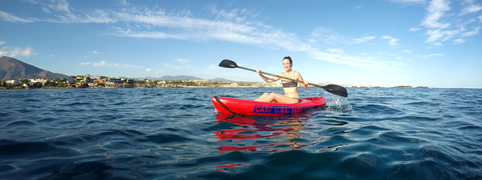 practice kayak in Cabo