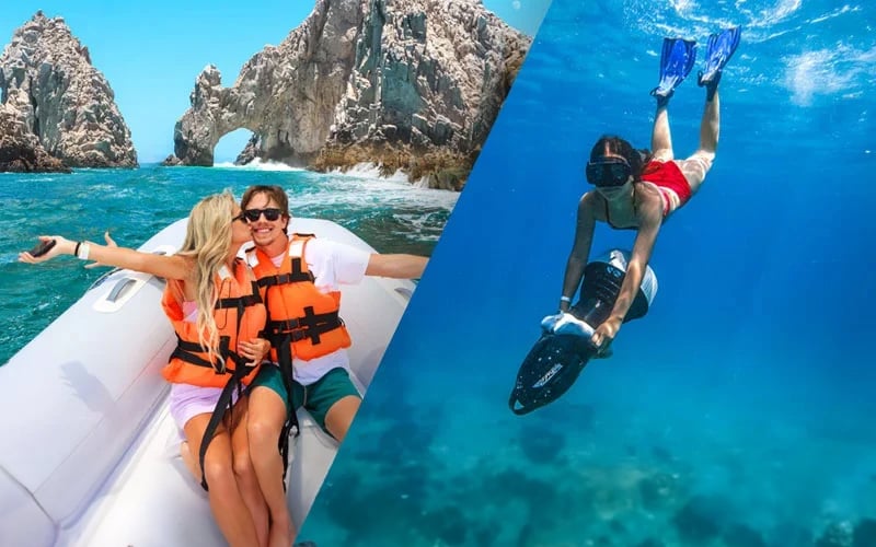 COMBO: CABO SNORKEL &amp;amp; LAND&#039;S END ARCH|