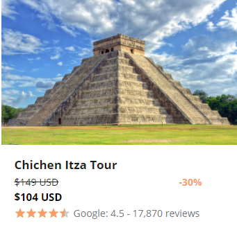 Tour the Chichen Itza with Cancun Adventures