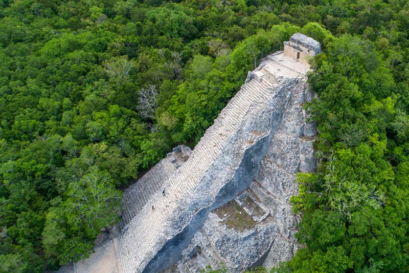 Nohoch Mul: Largest Mayan Pyramid