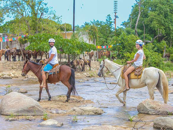 Go Horseback Riding & Dive into Quimixto Waterfall