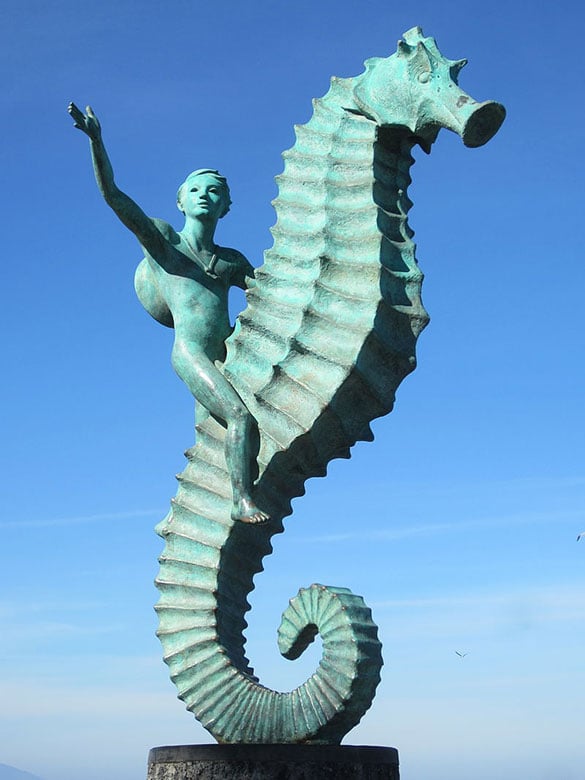 The Boy on the Sea Horse - Puerto Vallarta Sculptures