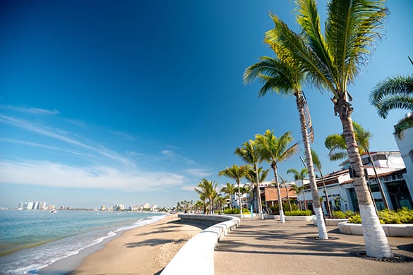 The Malecon Boardwalk in Puerto Vallarta