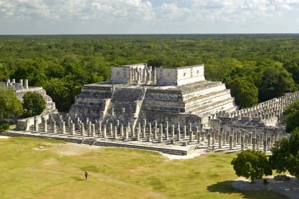 The Temple of Warriors at Chichen Itza